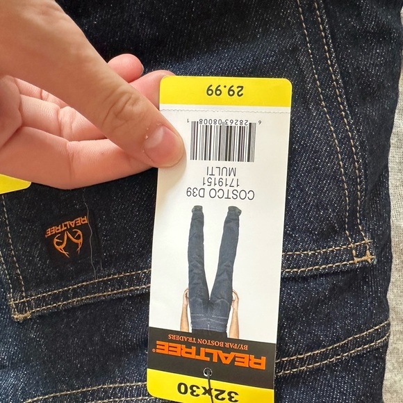 Realtree Blue Relaxed Fit Flannel Lined Jeans - Picture 4 of 4